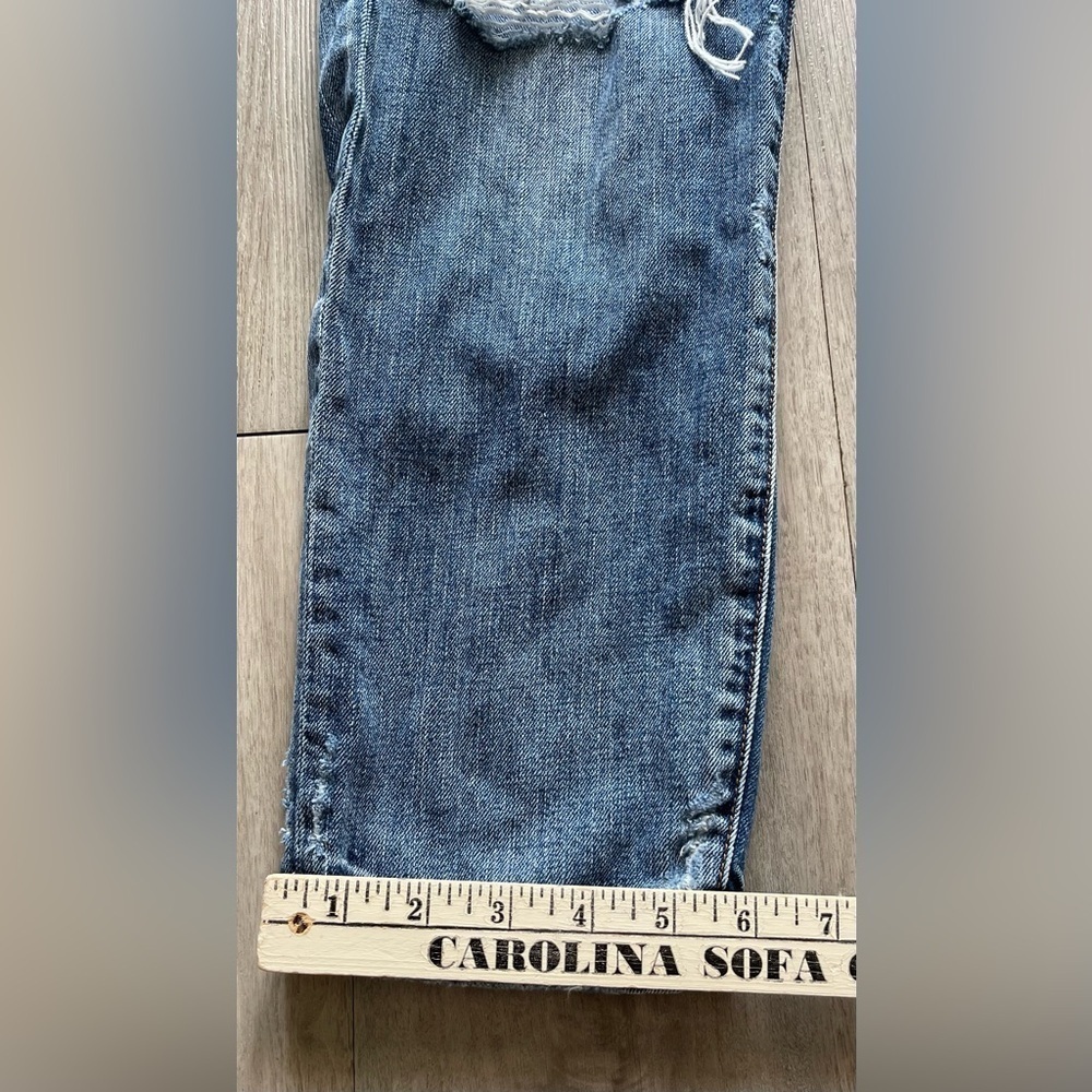 American Eagle High Rise Distressed 100% Cotton Jeans Women’s 8 Short - Picture 8 of 8